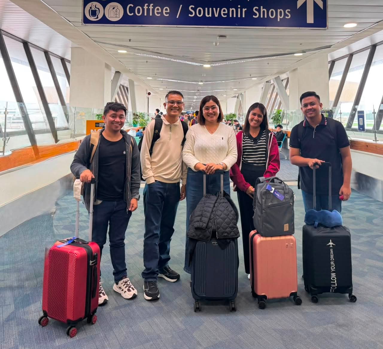 CrossBorder teachers arriving at the airport