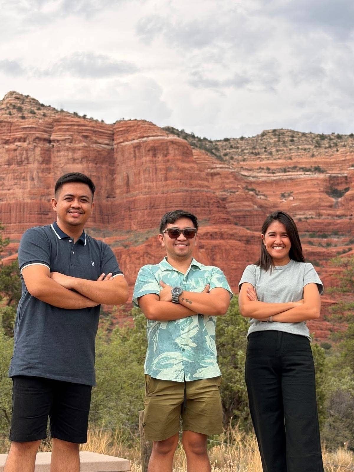 CrossBorder teachers at Red Rock Canyon